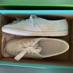 Glitter Kate spade shoes.